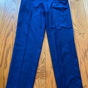 Calvin Klein Blue Dress Pants Straight-Leg